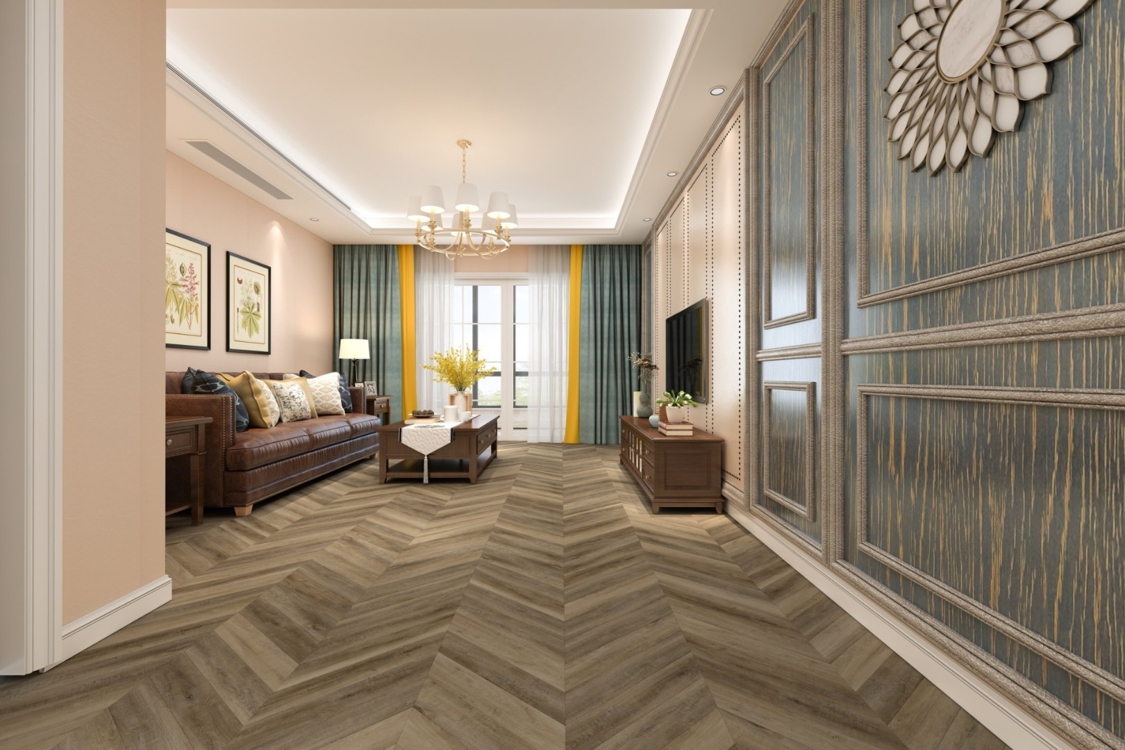 DAMY FLOOR CHEVRON LVT DF06-Ch-LVT Амбуаз