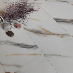 Stone Floor Мрамор Бело-золотой
