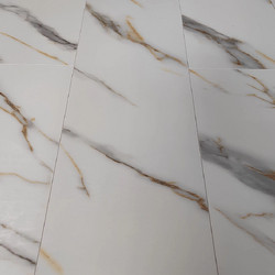 Stone Floor Мрамор Бело-золотой