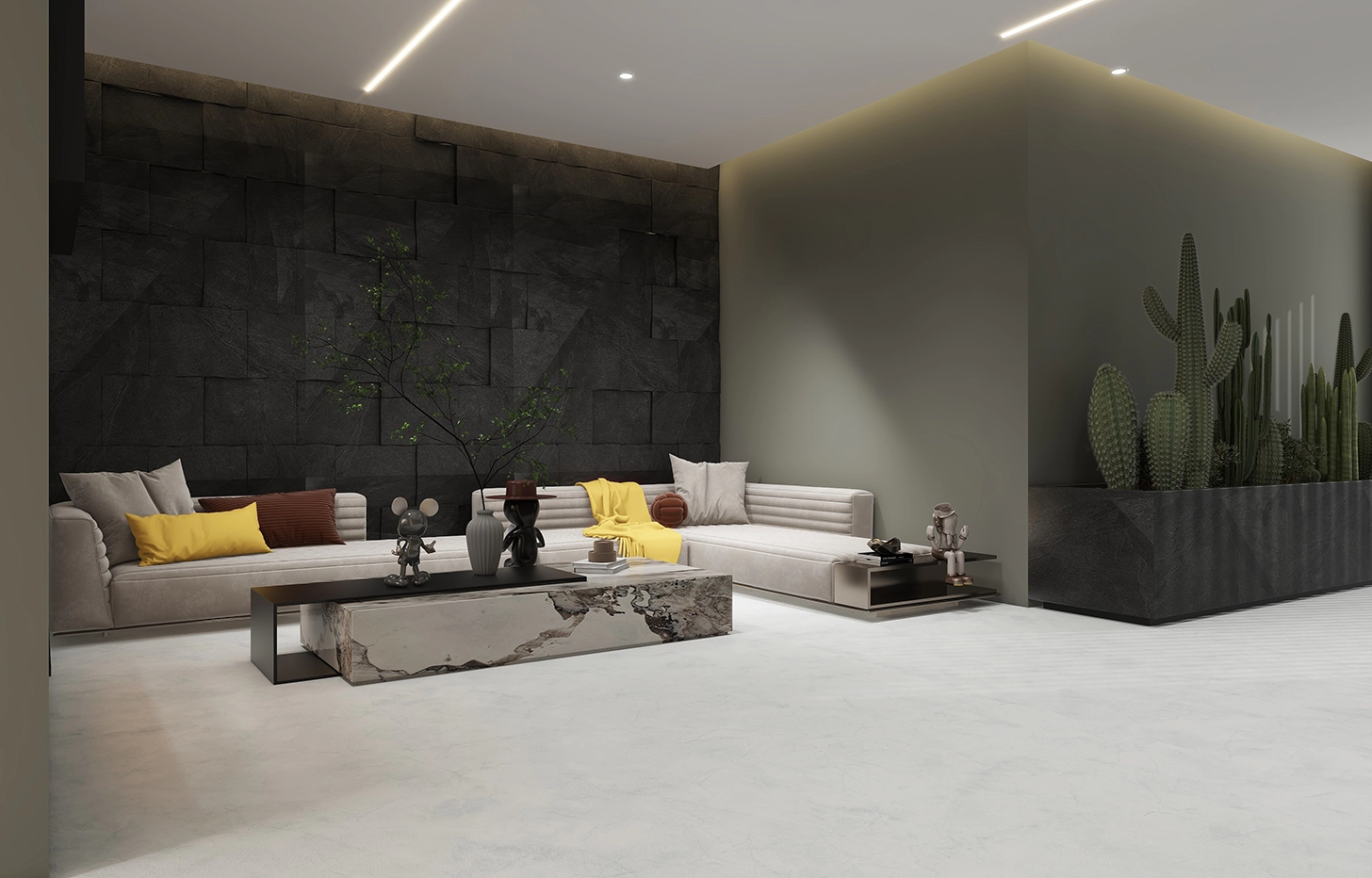 Stone Floor Серый Мрамор