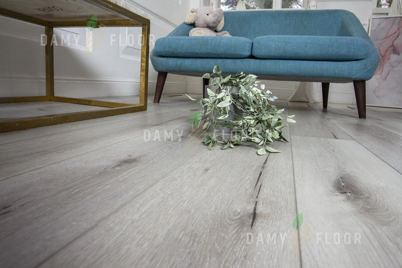 DAMY FLOOR FAMILY 7020-2-LVT Дуб Классический Серый