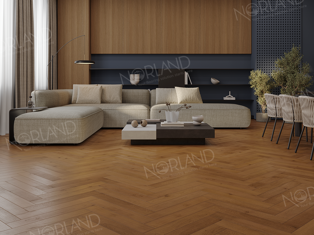 Alpine floor Herringbone Elegante LF303-13 Дуб Помона