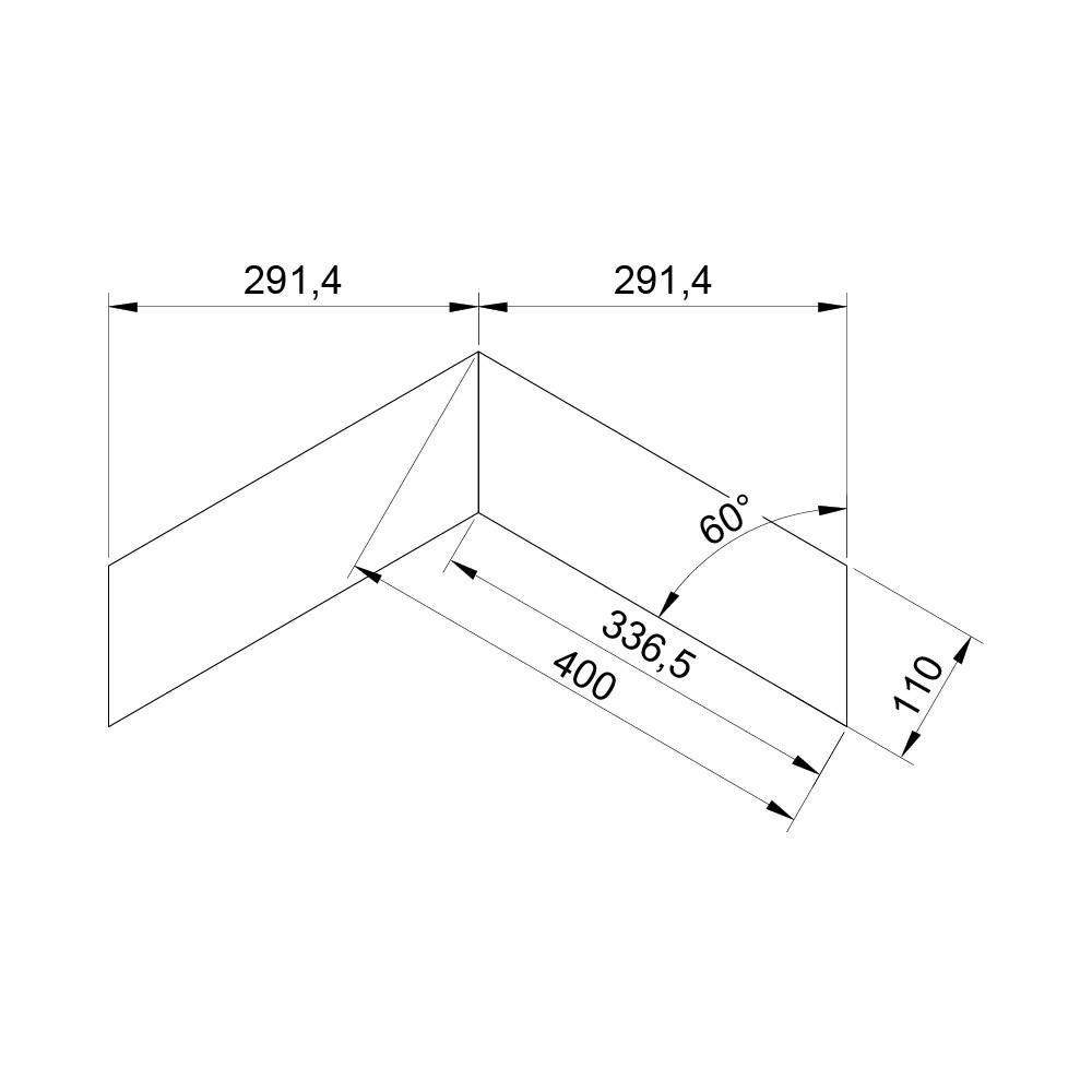 Lab Arte Дуб Кайт натур Chevron 110мм