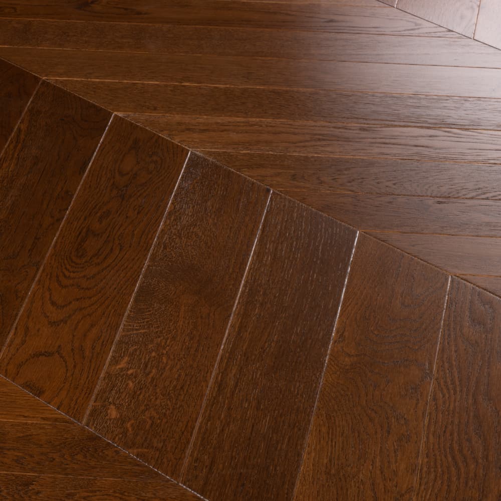 Lab Arte Chevron Дуб Рустик Табак лак 400/337х110х14/3/60°