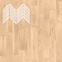 Lab Arte Chevron Дуб Рустик Блонд лак 600/490х110х14/3/45°