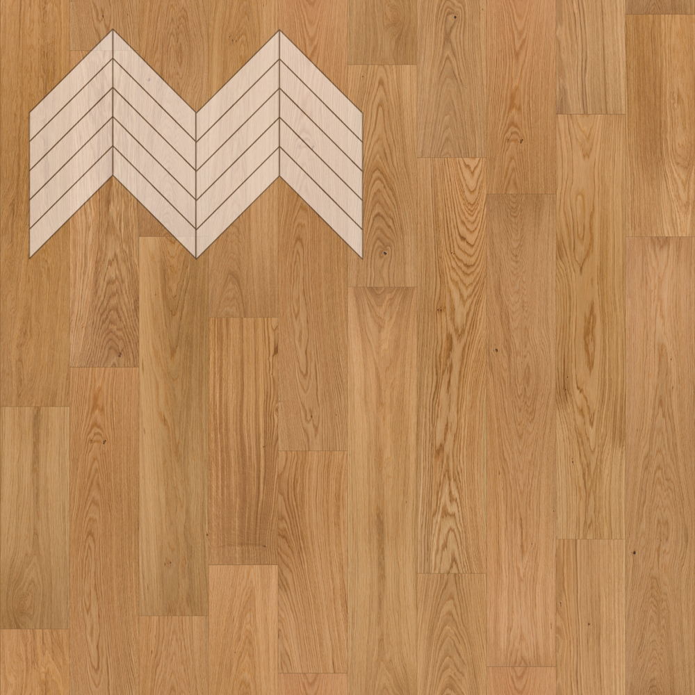 Lab Arte Chevron Дуб Рустик лак без браша 400/337х110х14/3/60°