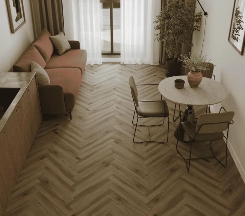 Alpine floor Herringbone Elegante LF303-40 Дуб Лира