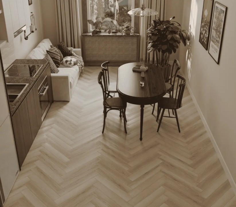 Alpine floor Herringbone Elegant 10 LF306-33 Дуб Иония