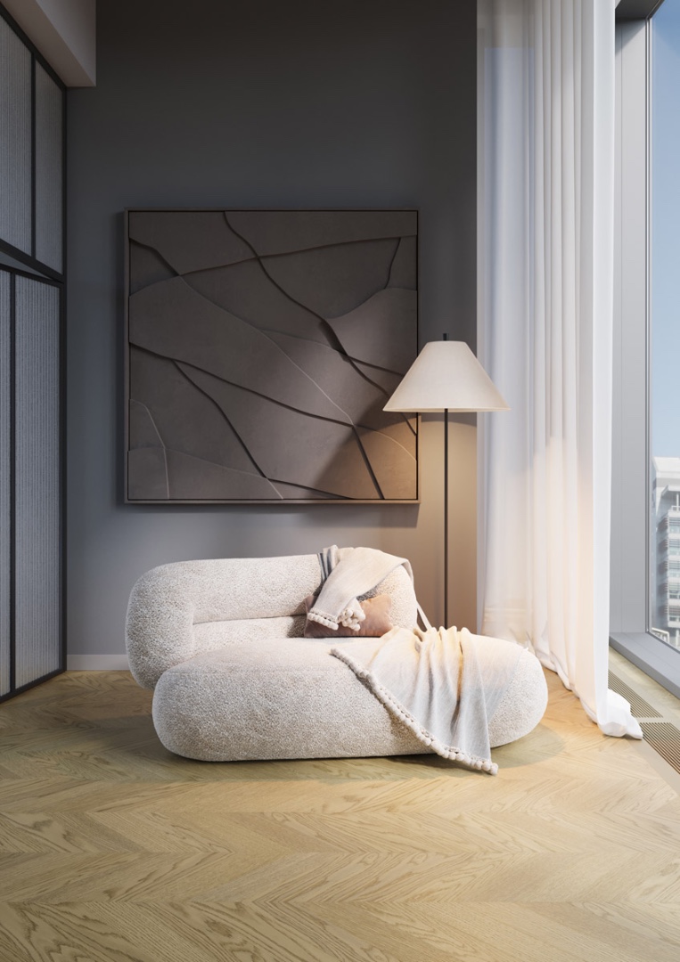 Quartz Parquet Французская ёлка 99-1258-55 Дуб Флэт Уайт