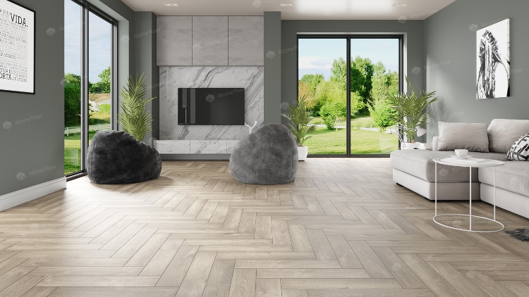 Alpine floor Дуб Натуральный Отбеленный ЕСО 13-5 Parquet Light
